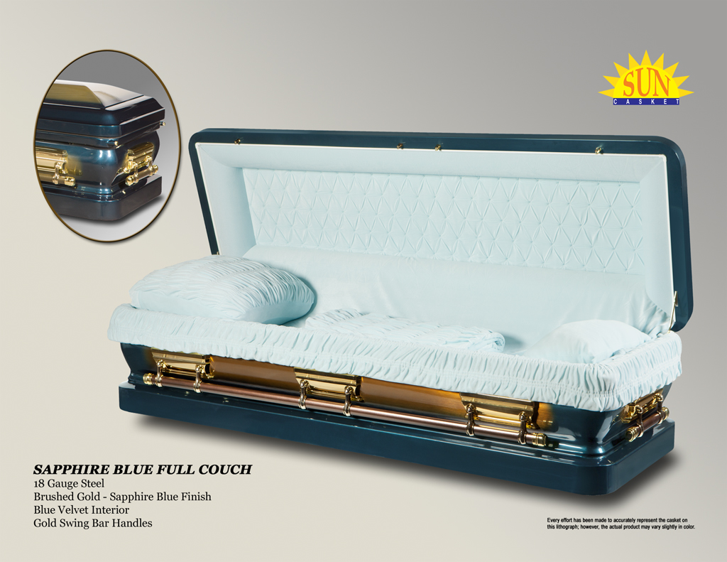 Fulton Sapphire Blue Full Couch